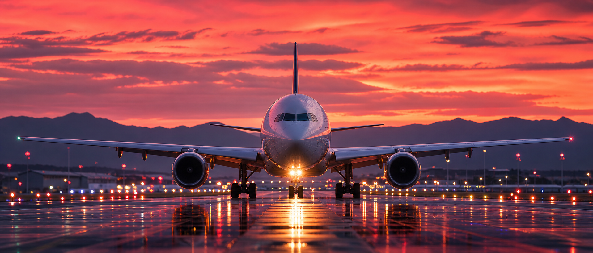 Cargo aircraft on an airport runway